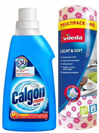 Calgon Odkamieniacz Do Pralki Vileda Sciereczka Uniwersalna 40Szt. Reckitt Benckiser