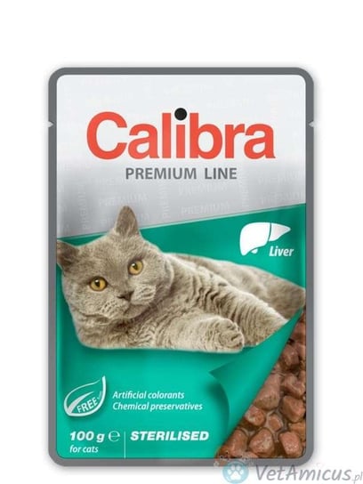 Calibra Cat premium sterilised liver 100 g Calibra