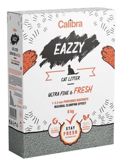 CALIBRA Eazzy Ultra Fine&Fresh Żwirek Bentonitowy 6kg Calibra
