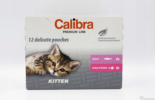 Calibra Kitten cat - Karma dla kociąt w saszetkach 12 x 100g Calibra