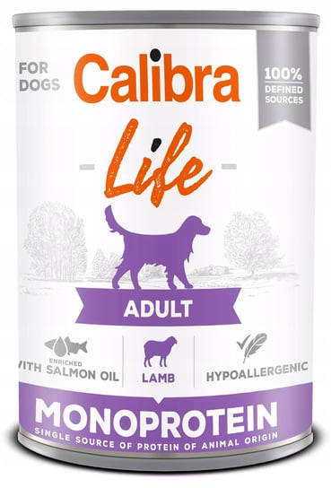 Calibra Life Adult Monoprotein Lamb Salmon Oil 400G Calibra