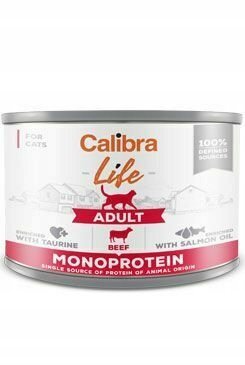 Calibra Life Cat Monoprotein Adult Beef 200G Calibra