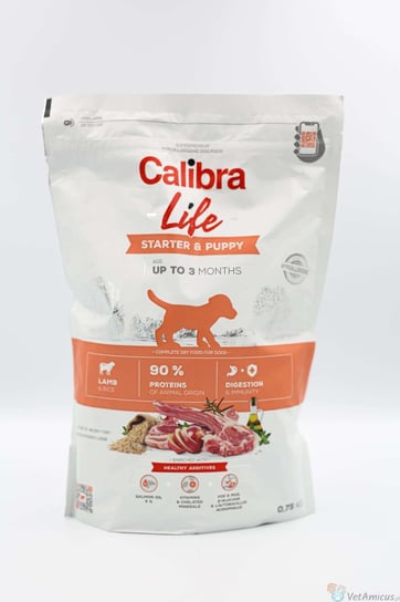 Calibra Life dog starter & puppy lamb - sucha karma 750g Calibra