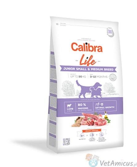 Calibra Life Junior Small & Medium Breed Lamb 2,5 kg Calibra