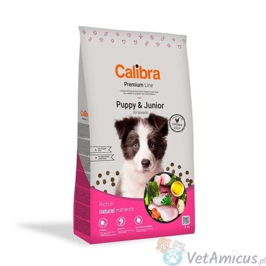 Calibra Premium Dog Puppy Junior - 3 kg sucha karma dla szczeniąt Calibra