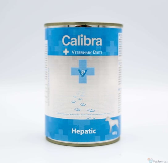 Calibra VD Dog Hepatic 400g - mokra karma w puszce dla psa na wątrobę Calibra