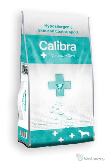 Calibra VD Dog Hypoallergenic Skin And Coat Support 12 kg - sucha karma dla psa na alergię Calibra