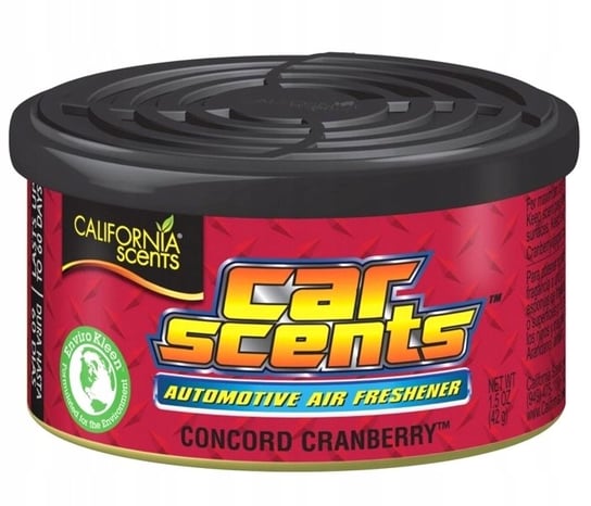 California Scents puszka zapachowa do auta Cranberry - zapach żurawiny California Scents