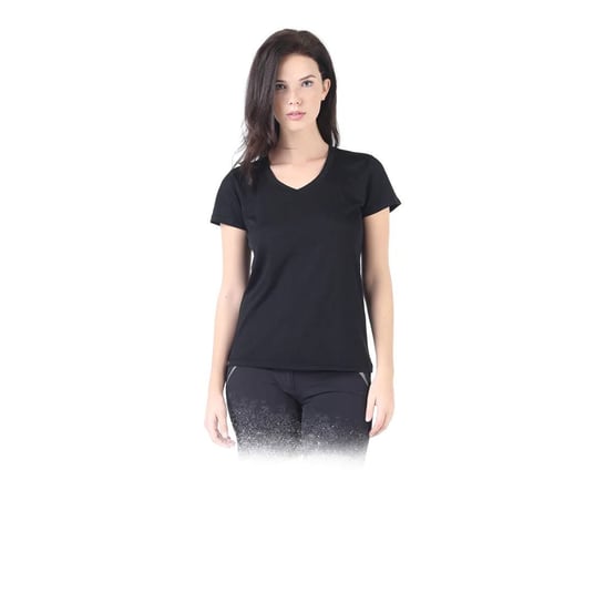 Calima - Koszulka damska  (100% wełny Merino, 135gr) XL, Czarny Woolona