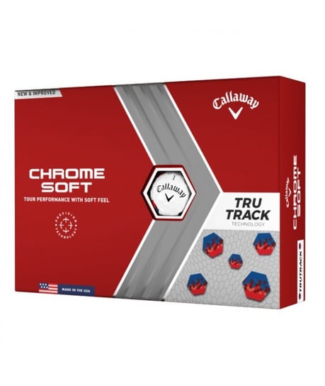 Callaway Piłki Golfowe Chrome Soft Red/Blue Tru Track, 12 sztuk CALLAWAY GOLF