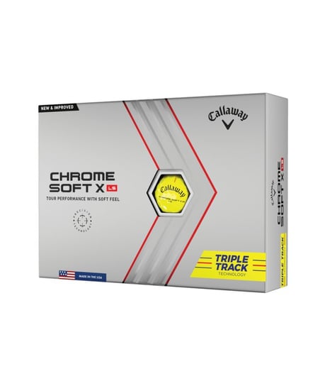 Callaway Piłki Golfowe Chrome Soft X LS Yellow Triple Track, 12 sztuk CALLAWAY GOLF