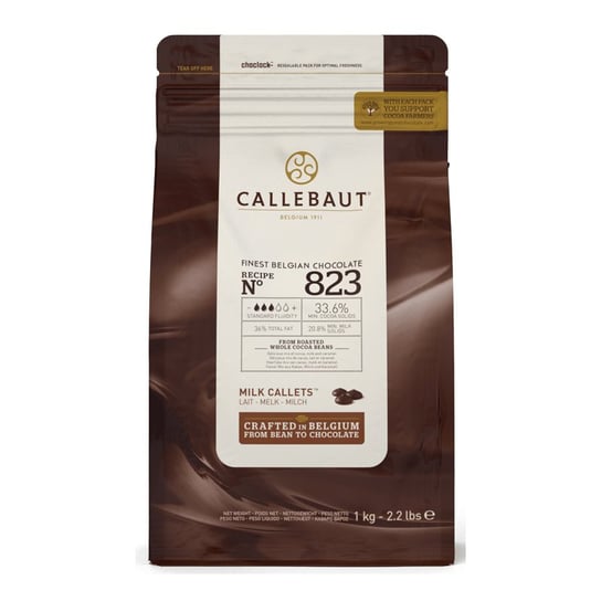 Callebaut 823Nv Mleczna Belgijska Czekolada 1Kg Callebaut