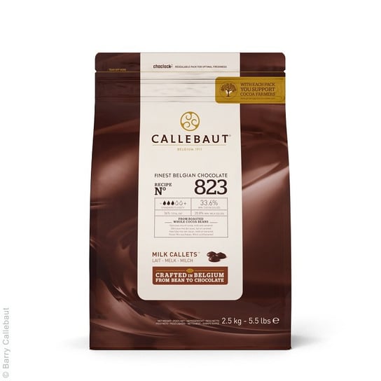 Callebaut 823Nv Mleczna Czekolada Belgijska 2.5Kg Callebaut