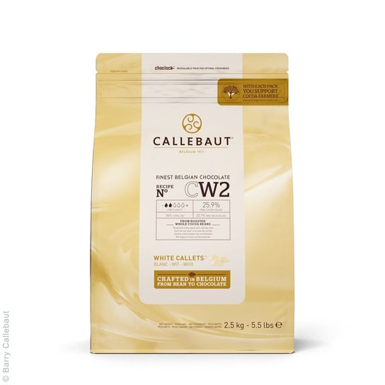 Callebaut Cw2 Biała Czekolada Belgijska 2.5Kg Callebaut