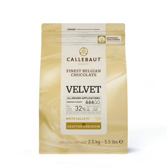 Callebaut Czekolada Biała Belgijska Velvet 32% 2,5 Kg Inna marka