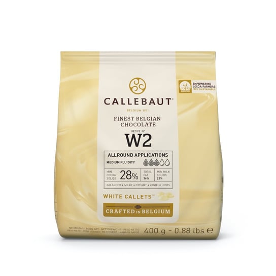 Callebaut Czekolada Biała Belgijska W2 28% 400 G Inna marka