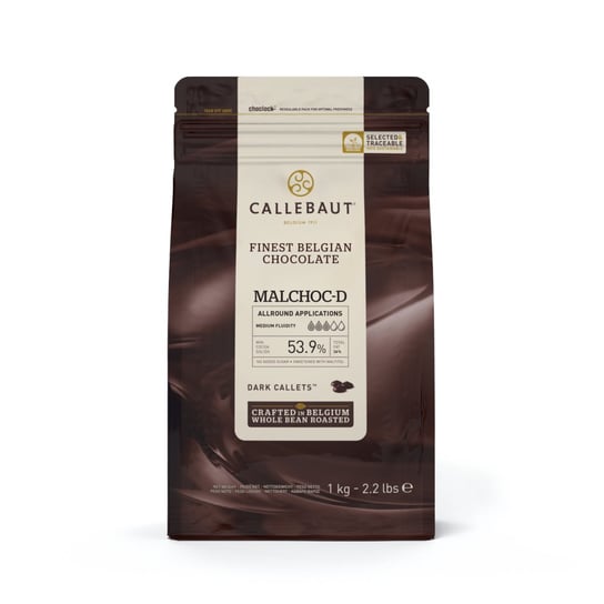 Callebaut CZEKOLADA CIEMNA  Malchoc 1kg bez cukru Callebaut