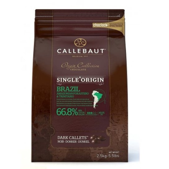 Callebaut Czekolada Ciemna Origine Brasil 66,8% 2,5 Kg Inna marka