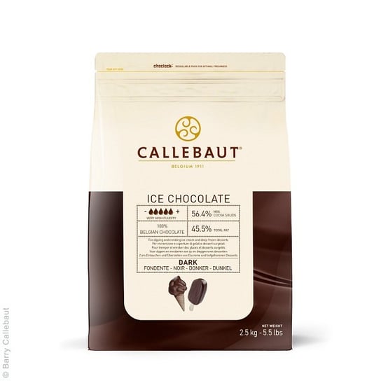 Callebaut Ice ciemna czekolada do lodów 2.5 kg Callebaut