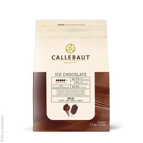 Callebaut Ice mleczna czekolada do lodów 2.5 kg Callebaut