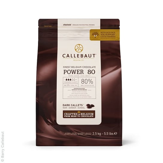 Callebaut Power 80 Ciemna Belgijska Czekolada 2.5Kg Callebaut