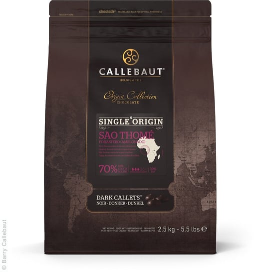 Callebaut Sao Thome Origin ciemna czekolada 2.5kg Callebaut