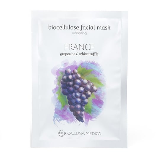 Calluna Medica, France Whitening Biocellulose Facial Mask, wybielająca maseczka z biocelulozy Grapevine & White Truffle, 12 ml Calluna Medica
