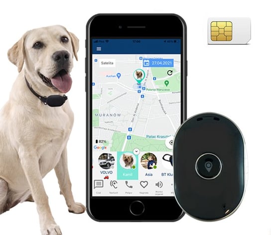 CALMEAN Pet Tracker MINI + obroża L/XL + karta SIM CALMEAN