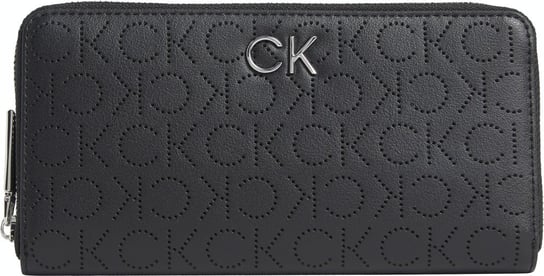 Calvin Klein Bezpieczny Portfel Damski Re-Lock Slim Z/A Wallet Lg Perf Black K60K609485 Bax Calvin Klein