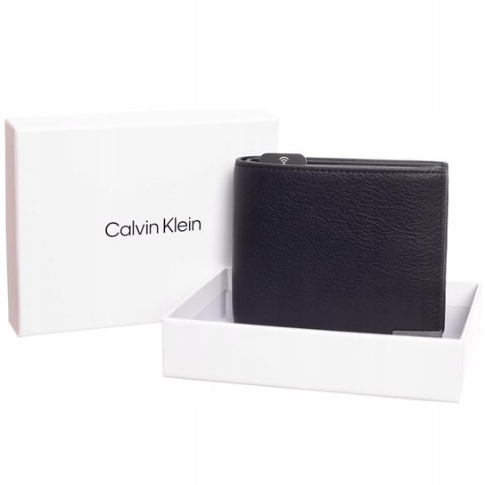 Calvin klein bezpieczny portfel męski czarny Calvin Klein