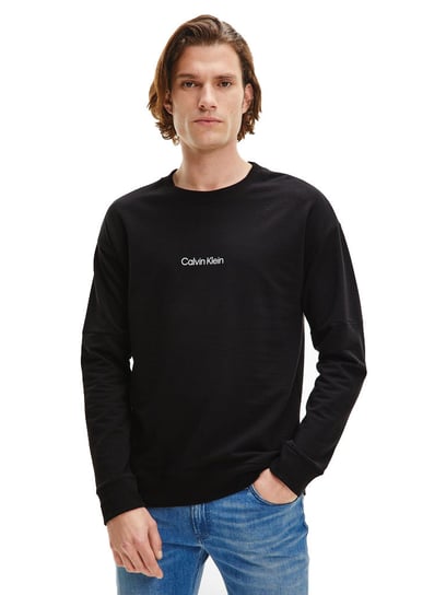Calvin Klein Bluza Męska Cienka  L/S Sweatshirt Black 000Nm2172E Ub1 L Calvin Klein
