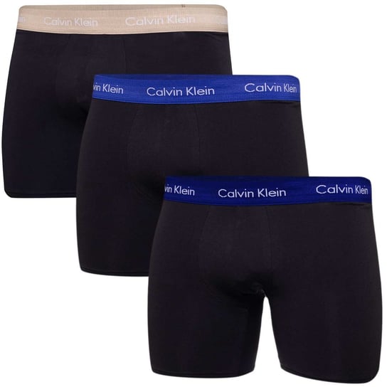 Calvin Klein Bokserki Męskie Boxer Brief 3Pk Czarne 000Nb1770A 6W2  M Calvin Klein