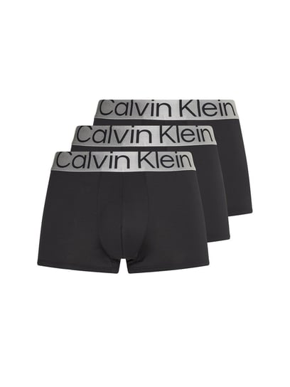 CALVIN KLEIN BOKSERKI MĘSKIE LOW RISE TRUNK 3PK BLACK 000NB3074A 7V1 S Calvin Klein