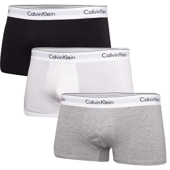 Calvin Klein Bokserki Męskie Trunk 3Pk Czarne/Szare/Białe 000Nb2380A Mp1 L Calvin Klein