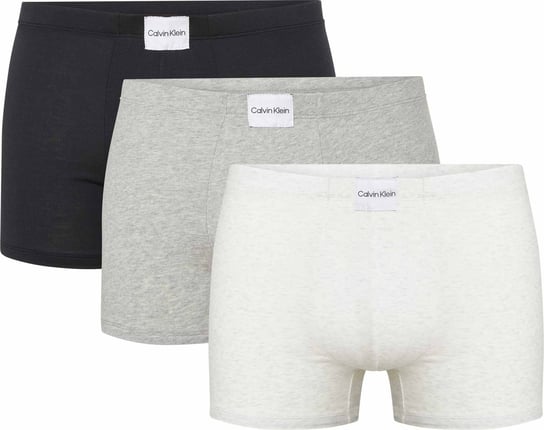 Calvin Klein Bokserki Męskie Trunk 3Pk Czarne/Szare/Popielate 000Nb3262A 66O L Calvin Klein