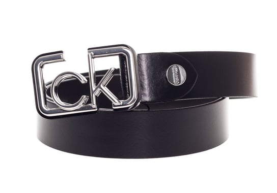 CALVIN  KLEIN DAMSKI PASEK DO SPODNI ADJ FIXED BUCKLE BELT 30MM BLACK K60K607327 BAX 90 Calvin Klein