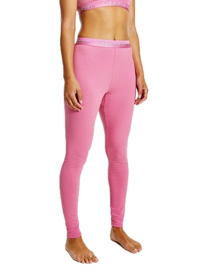 Calvin Klein Damskie Leginsy Legging Pink 000Qs6758E To3 L Calvin Klein