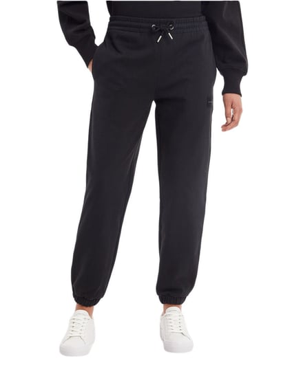 Calvin Klein Damskie Spodnie Dresowe Badge Cuffed Jog Pant Black J20J219737 Beh L Calvin Klein
