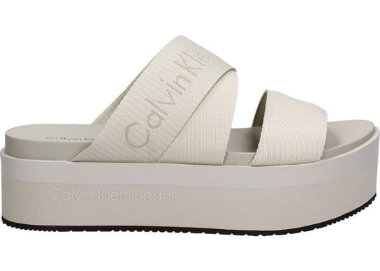Calvin Klein Jeans Klapki YW0YW01361 36 Flatform Sandal Webbing In Mr Calvin Klein