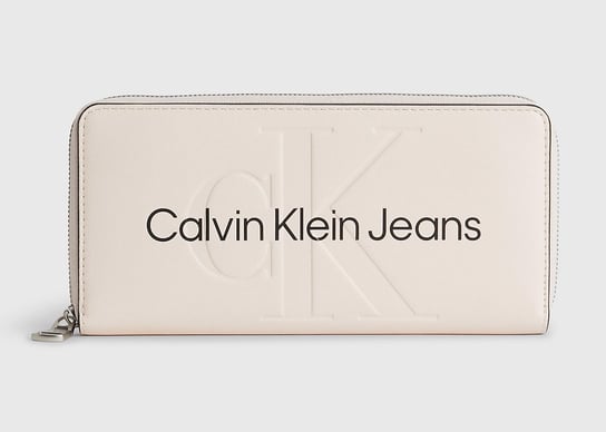 Calvin Klein Jeans Portfel K60K607634 one size Sculpted Mono Zip Around Mono Calvin Klein