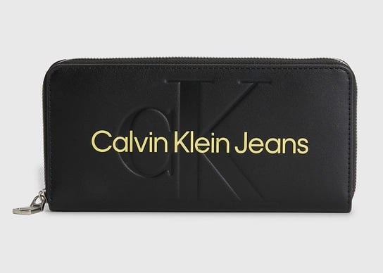 Calvin Klein Jeans Portfel K60K607634 one size Sculpted Mono Zip Around Mono Calvin Klein