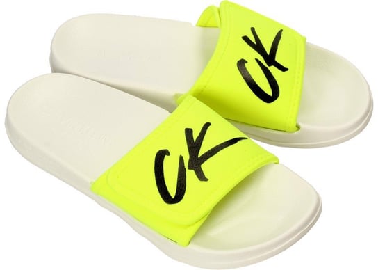 Calvin Klein Klapki KM0KM00499 39/40 Velcro Slide Calvin Klein