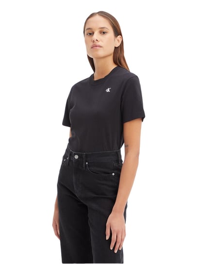 Calvin Klein Koszulka Damska T-Shirt Ck Label Tee Black J20J219810 Beh M Calvin Klein