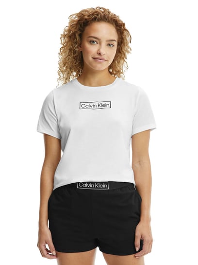Calvin Klein Koszulka Damska T-Shirt S/S Crew Neck White 000Qs6798E 100 S Calvin Klein