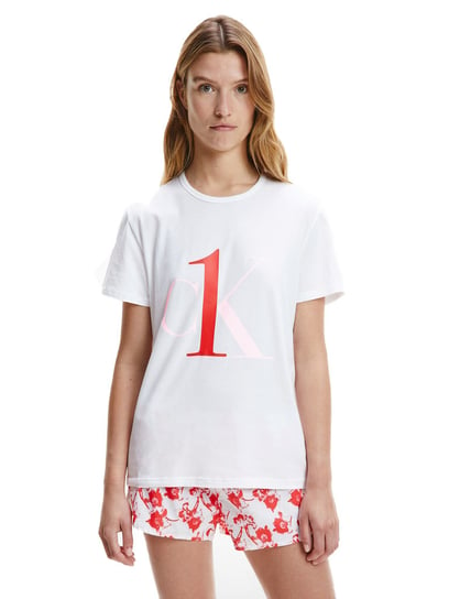 Calvin Klein Koszulka Damska T-Shirt S/S Crew Neck White Qs6436E Swi L Calvin Klein