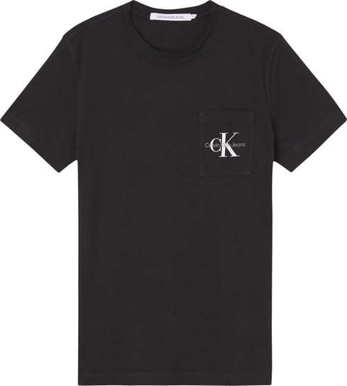 Calvin Klein Koszulka Męska T-Shirt Core Monogram Pocket Black J30J320936 Beh L Calvin Klein