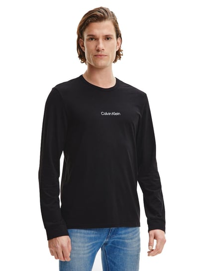 Calvin Klein Koszulka Męska Z Długim Rękawem L/S Crew Neck Black 000Nm2171E Ub1 S Calvin Klein