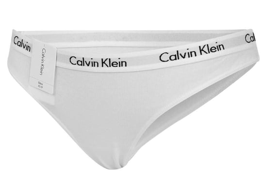 CALVIN  KLEIN MAJTKI DAMSKIE BIKINI WHITE D1618E 100 - Rozmiar: L Calvin Klein