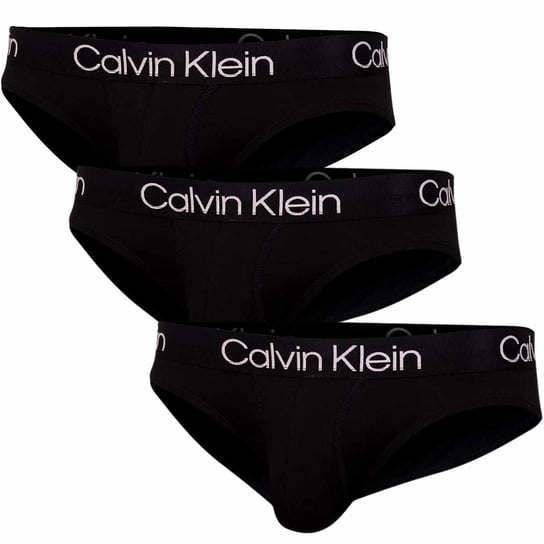 Calvin Klein Majtki Męskie Hip Brief 3 Pary Black 000Nb2969A 7V1 L Calvin Klein