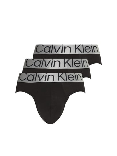 CALVIN KLEIN MAJTKI MĘSKIE HIP BRIEF 3PK BLACK 000NB3129A 7V1 L Calvin Klein